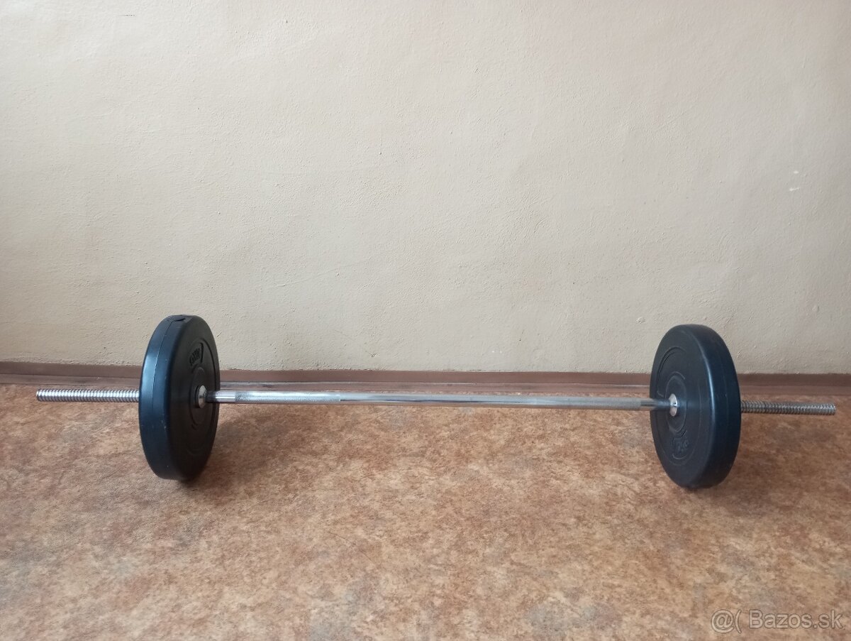 Veľká nakladacia pochromovaná činka - 30 kg
