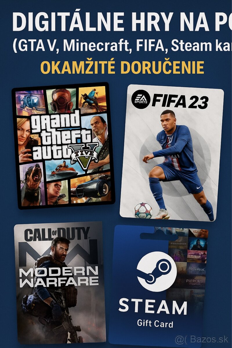 Digitálne hry/Okamzite doručenie