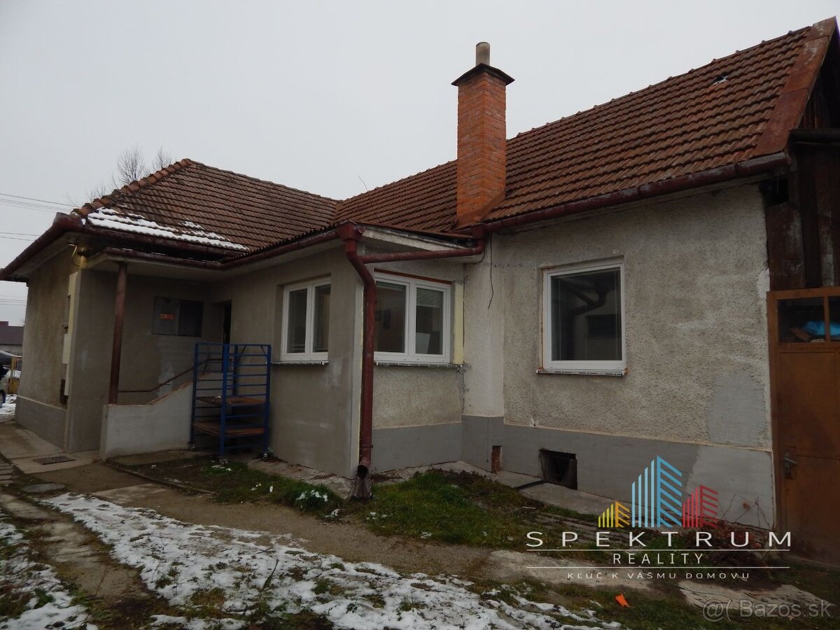SPEKTRUM REALITY- Na Predaj 4- izbový rodinný dom s pozemkom