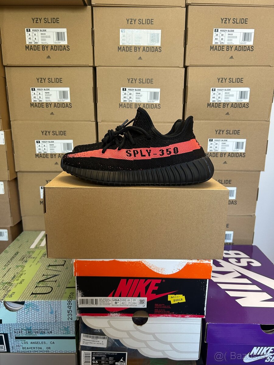 Adidas Yeezy Boost 350 V2 Core Black Red, 38.5