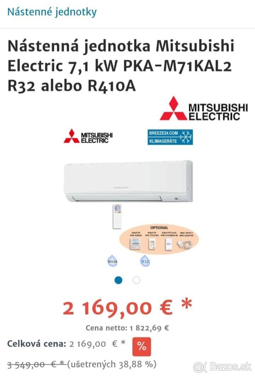 Klimatizácia MITSUBISHI,4v1, prémiová-výkonná,8kw,top cena