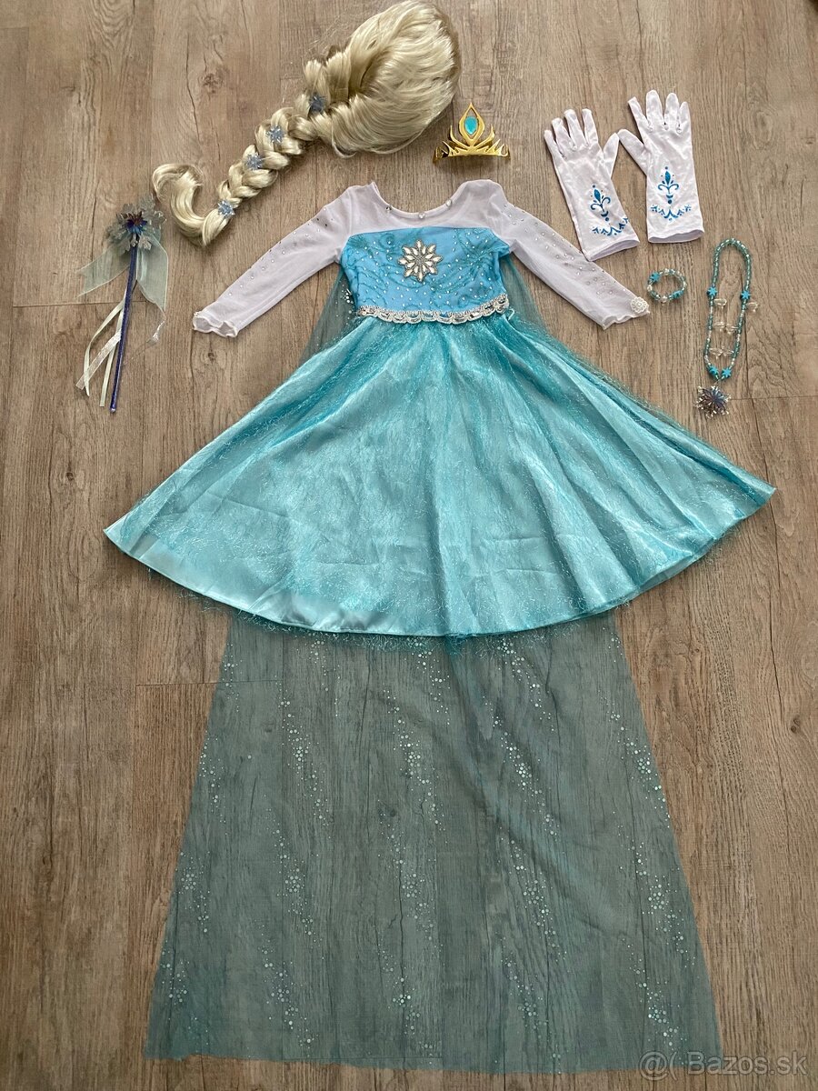 👑 Elsa kostým z rozprávky Ľadové kráľovstvo veľ. 92
