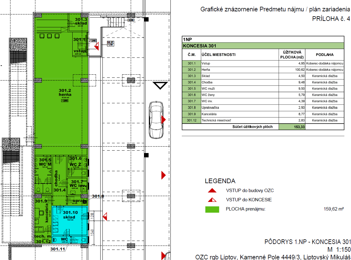 Prenajom obch. priestoru - Kamenne pole, LM