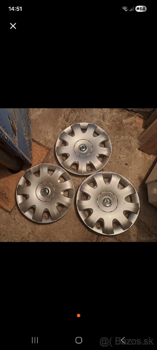 Puklice r15 Škoda Octavia 2