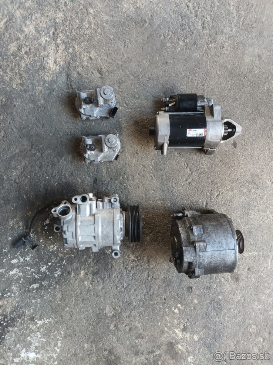 Audi A8 startér alternátor klimakompresor