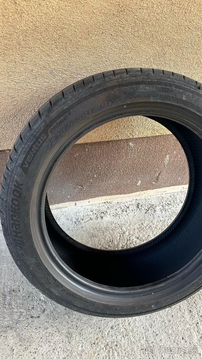 Hankook ventus prime 4 225/45/R17 letná sada pneu