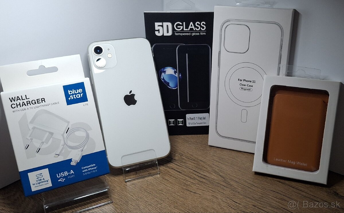 IPhone 11 White 64GB-NOVÝ DISPLEJ-BAT. 100%-TOP