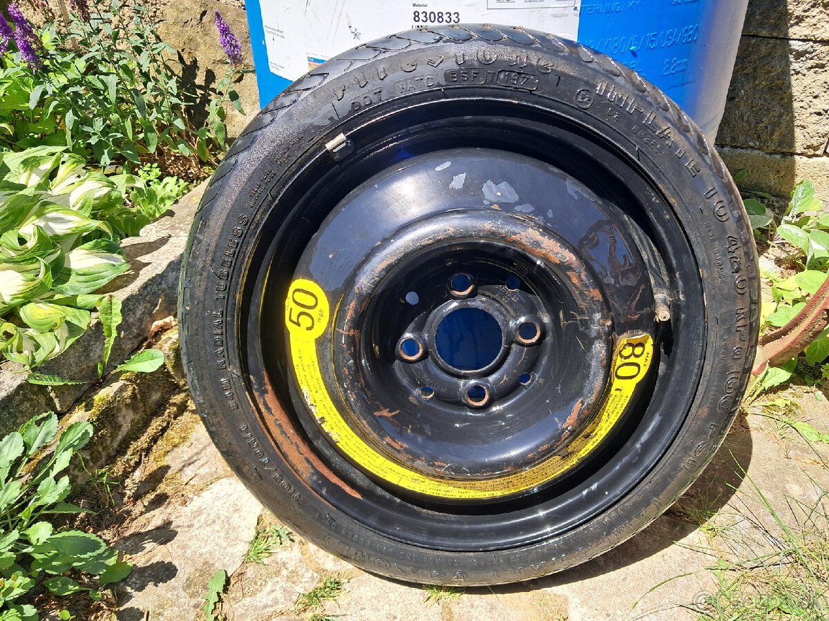 Dojazdové koleso, rezerva 4x100 R14.