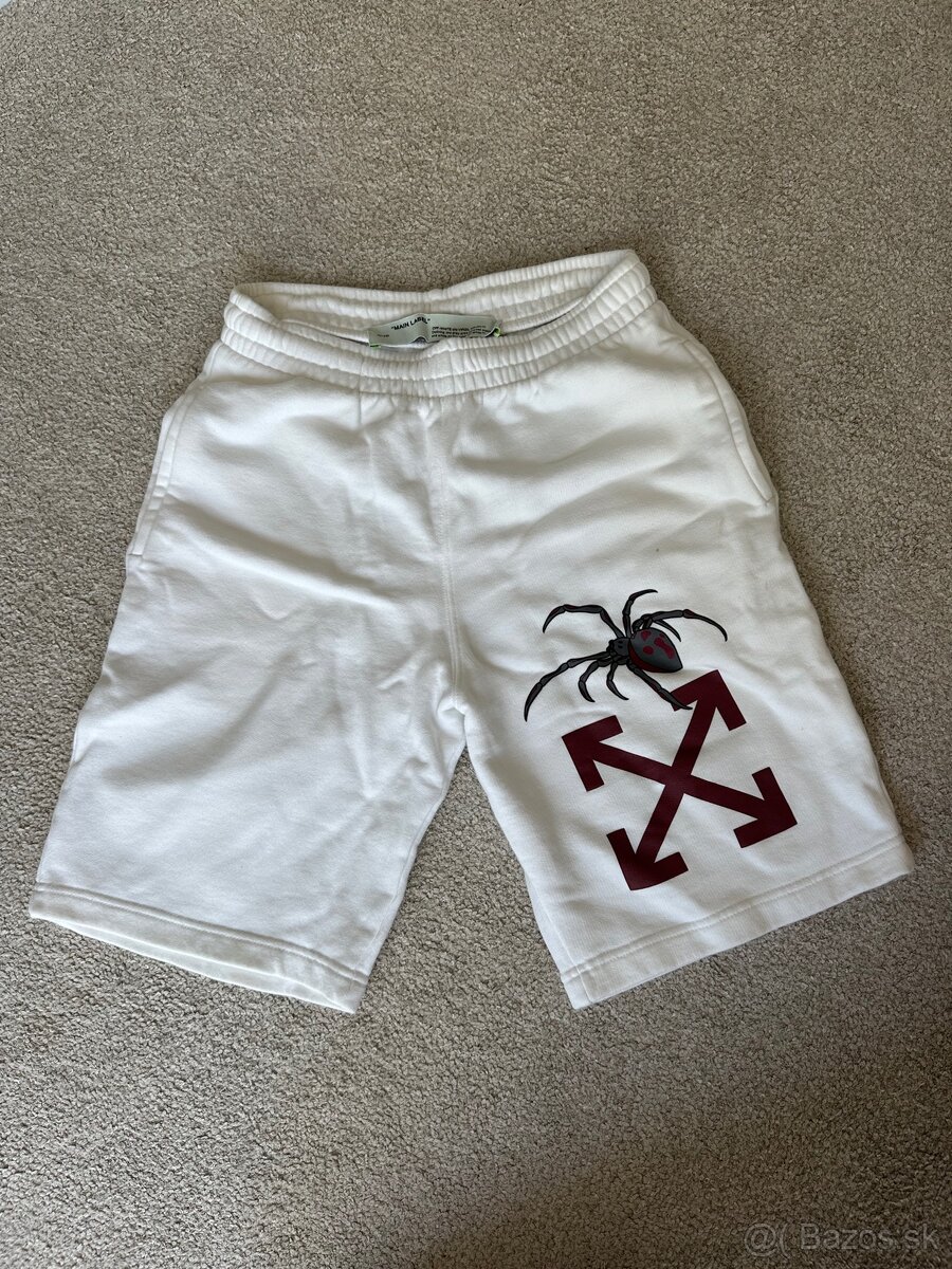 kraťase Off-White Spider Arrows Sweatshorts- kraťase