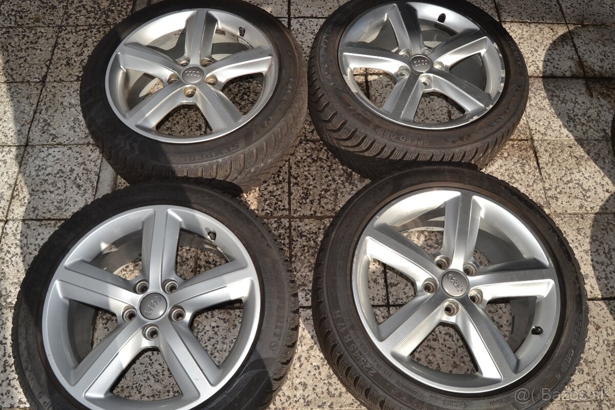 Audi hliníkové disky R17 a zimné gumy 225/45 R17