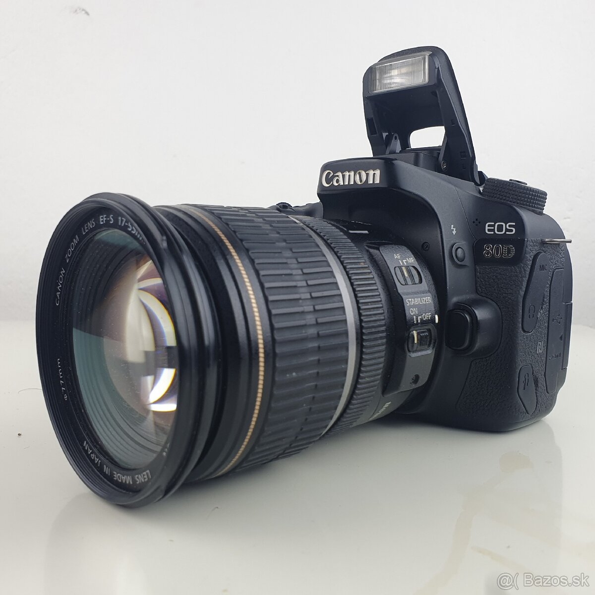 Predam Canon 80D, 2baterie, obj. EF 17-55, blesk Metz