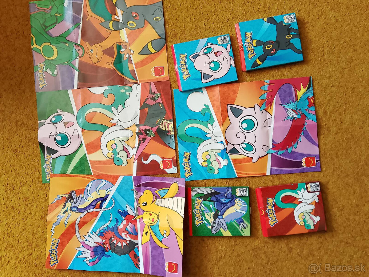 McDonald's pokémon a ine.. plagáty, cena za vsetky (9KS)