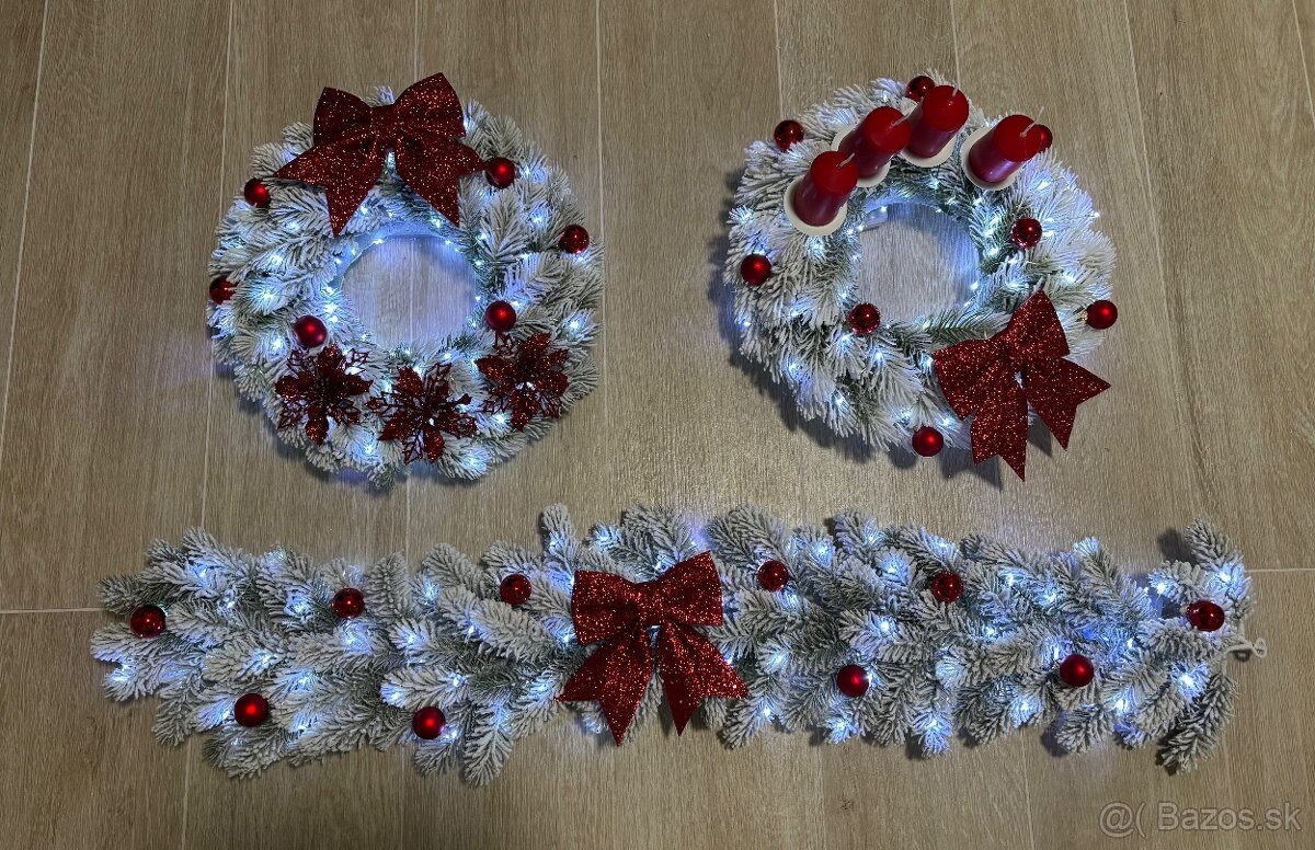 Krásny vianočný setík v červenom prevedení