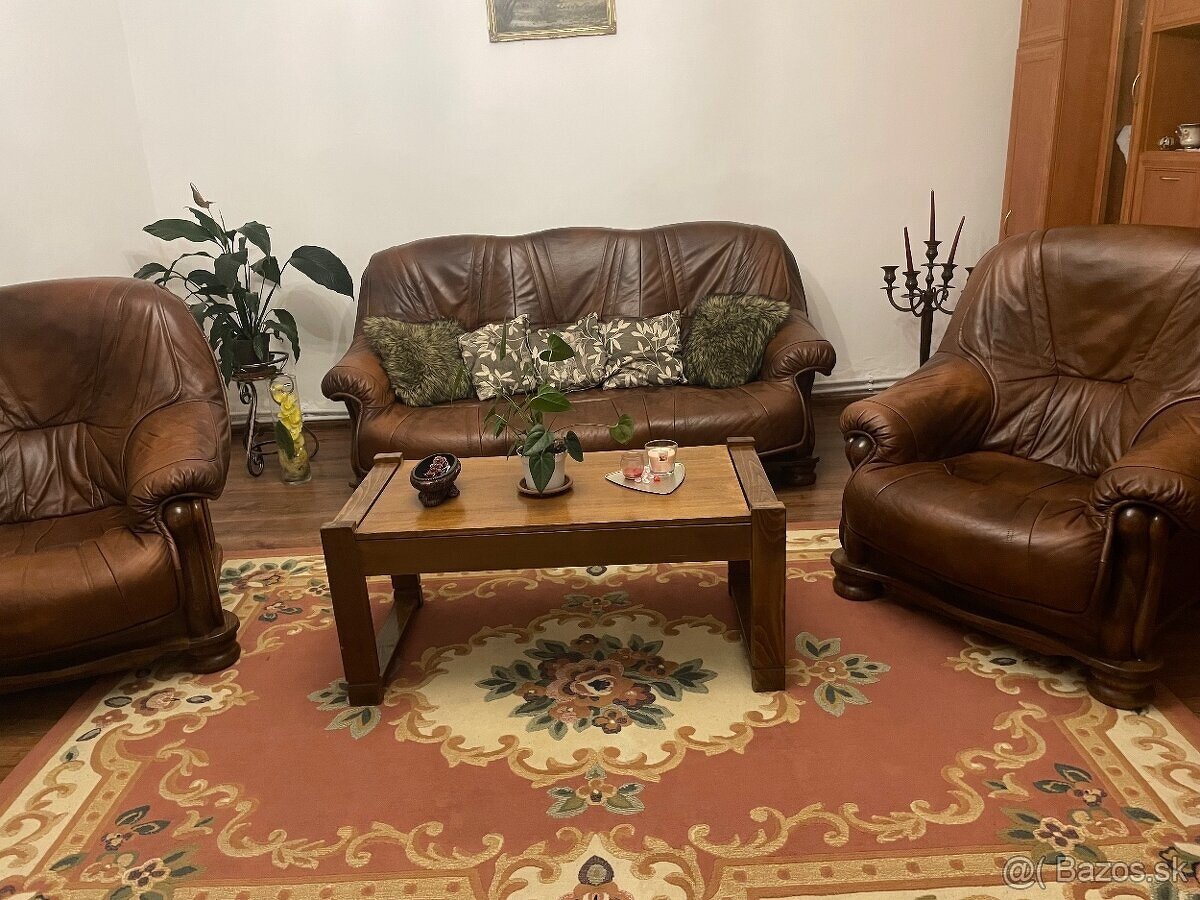 Kožená sedacia súprava