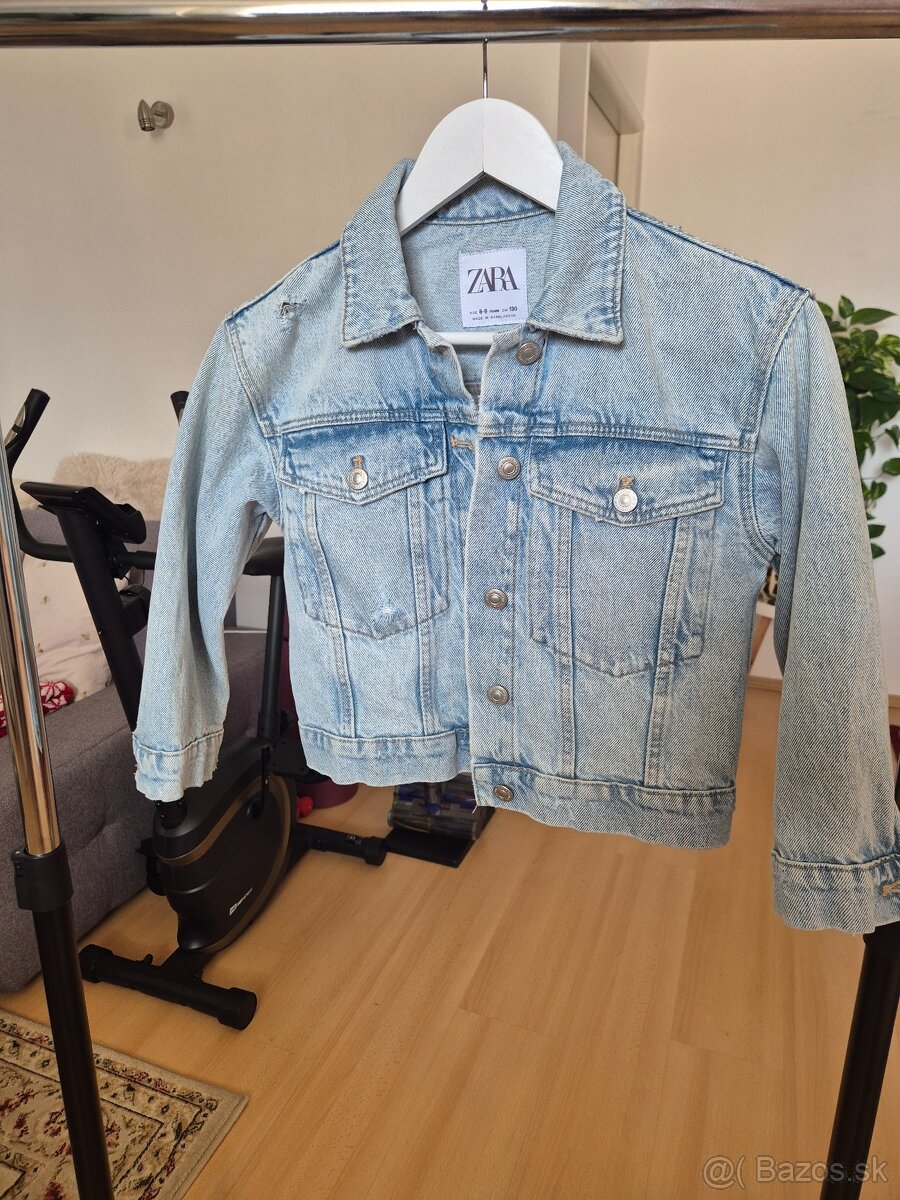 Dievčenska riflova bunda Zara veľkosť 8-9years/130cm