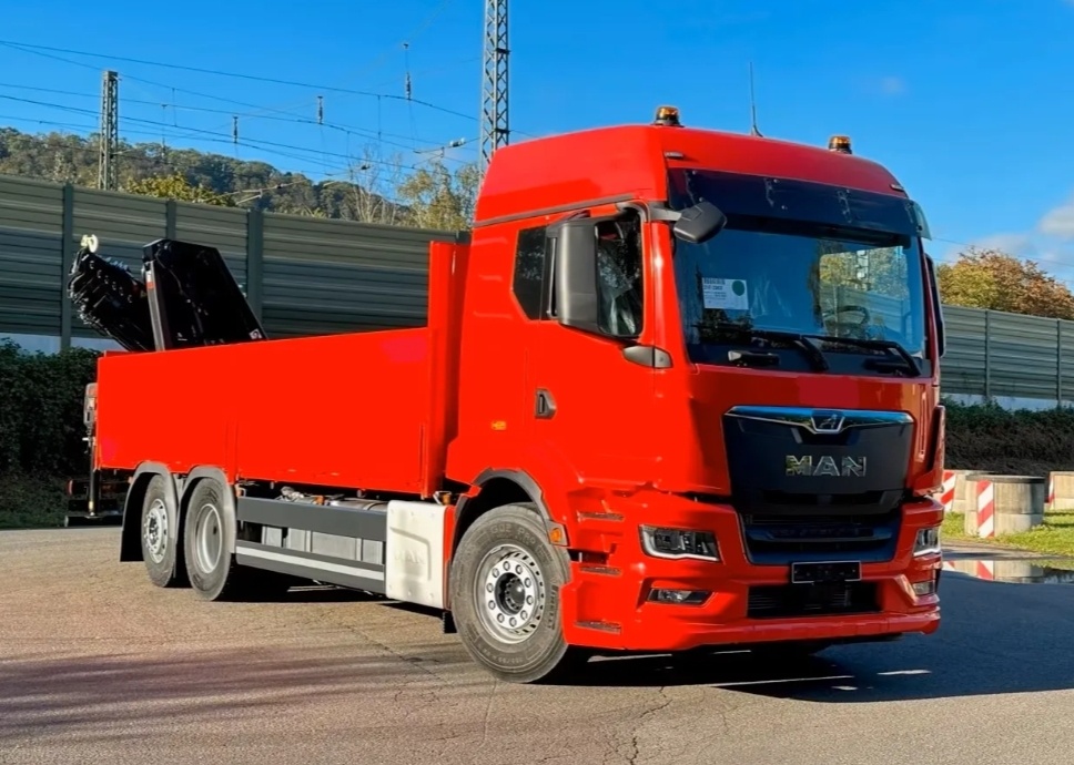 9585 - MAN TGS 26.470 - 6x2 – NOVÉ - Valník + HR-HIAB X 228-