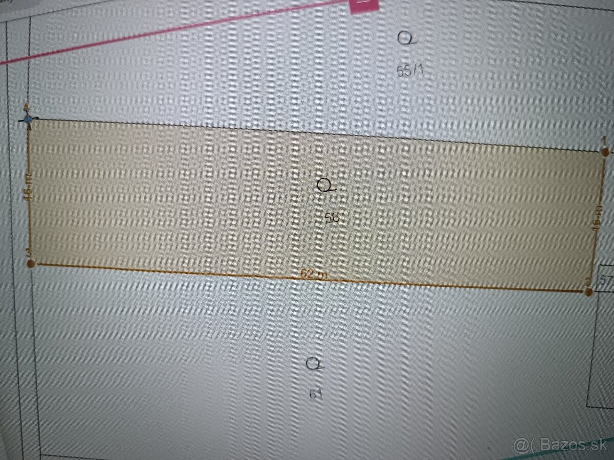 Na predaj záhrada v Hrušovanoch 971m2