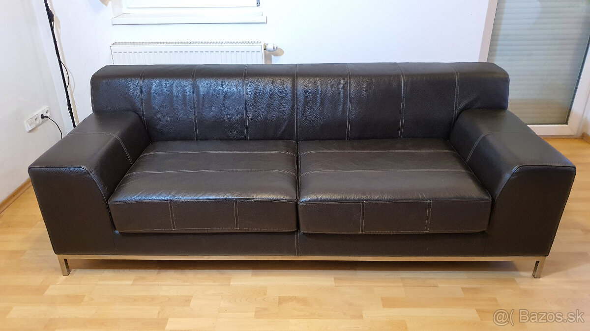 Kožená sedačka 3-miestna Kramfors IKEA