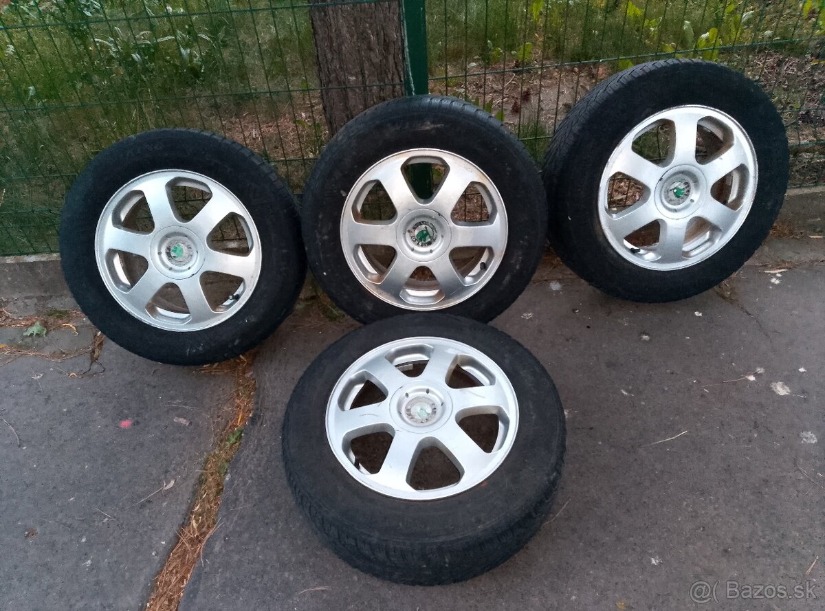 Predám Hliníkové Disky Org Škoda 5x100 R15