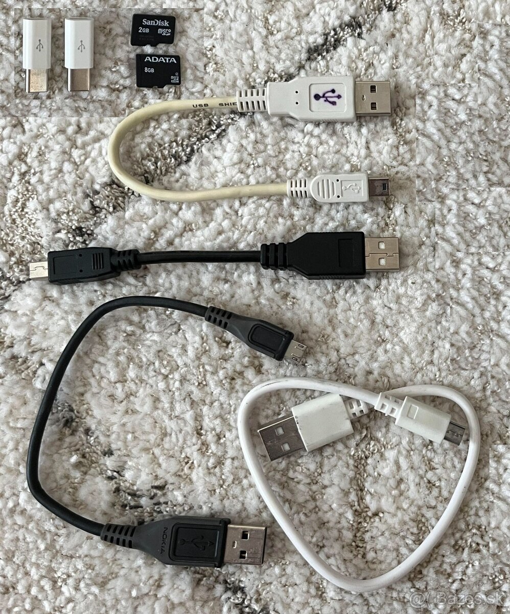 Káble, Micro SD kary, redukcie