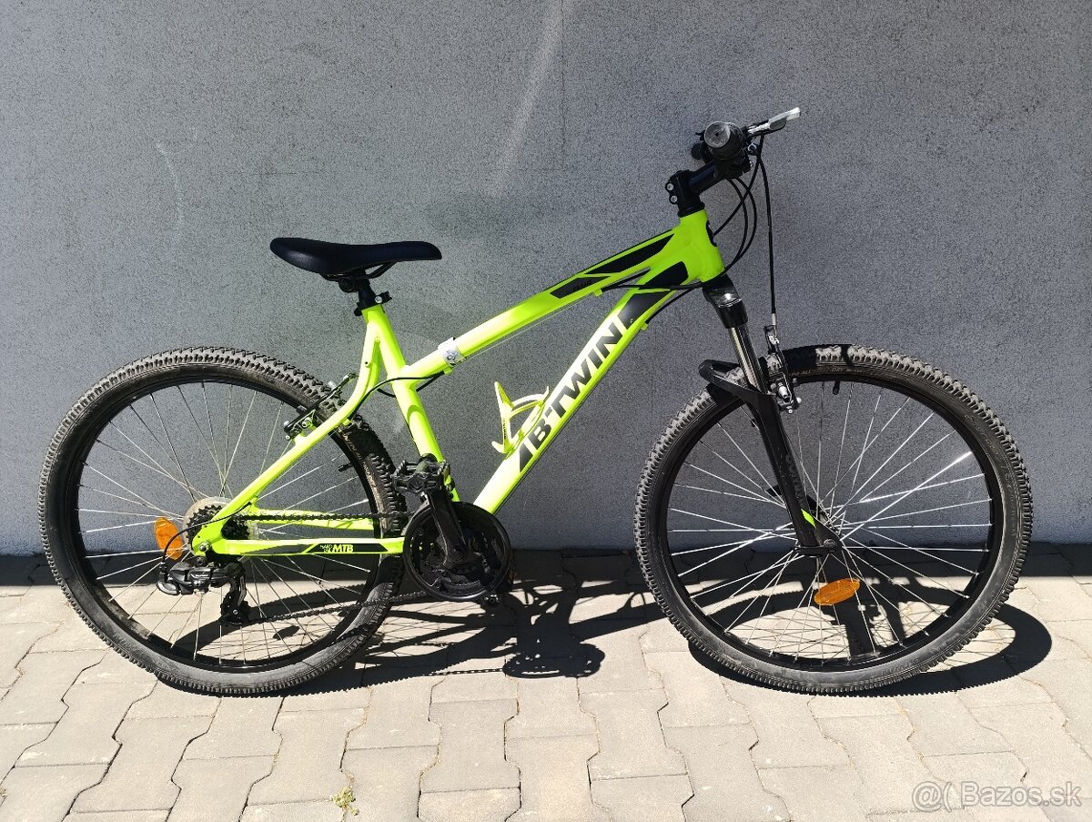 Bicykel Rockrider 340 - S, farba výrazná žltozelená