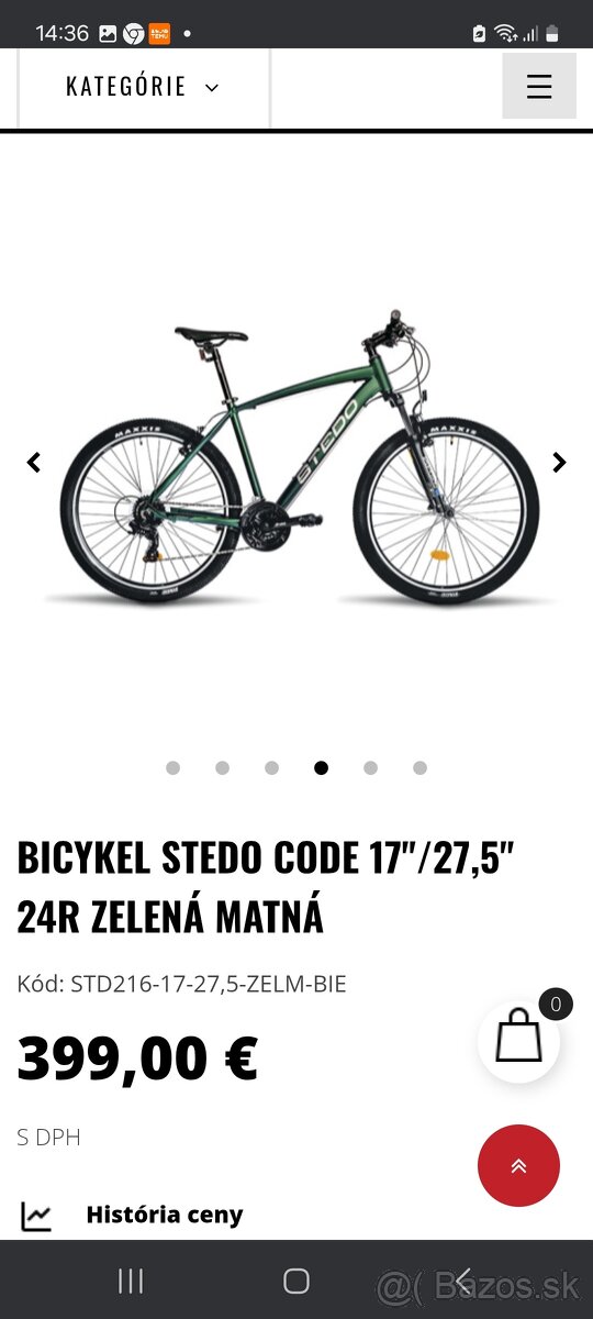 Predam horský bicykel Stedo Code