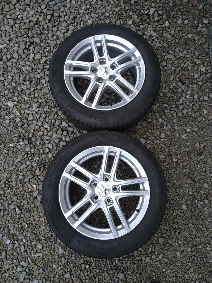 Alu PEUGEOT 308 aj OPEL  5 x 108 R 16 + pneu.