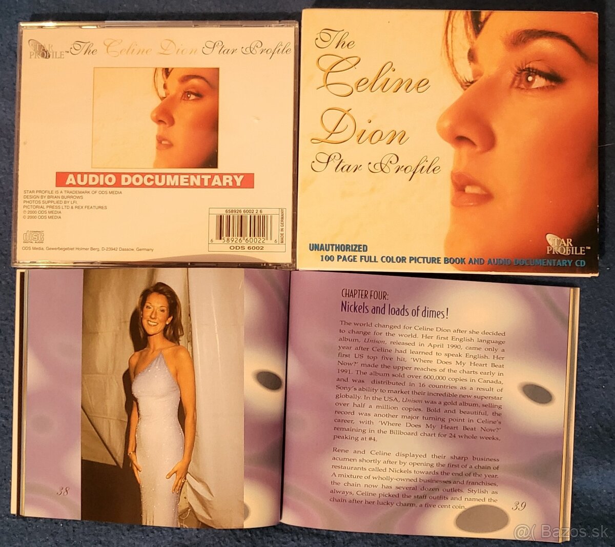 CD Celine Dion book and audio dokument