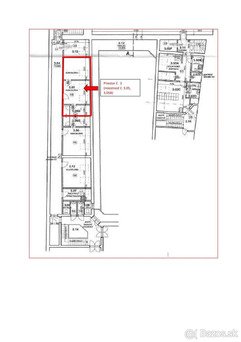 Obchodný priestor na Hlavnej vo dvore