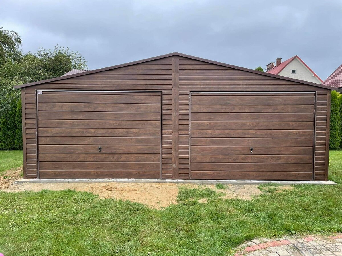 Plechová garáž 7x6m
