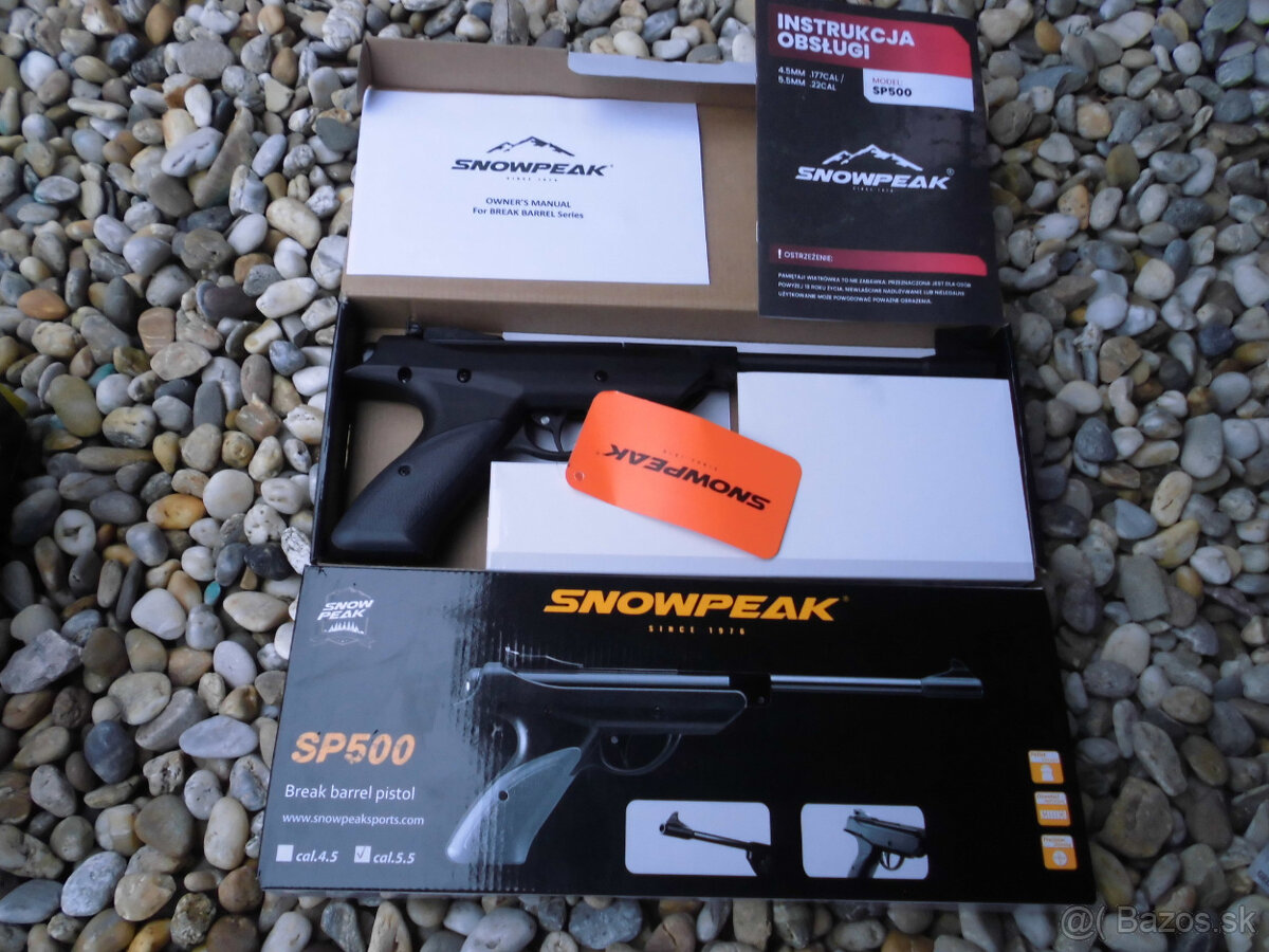 Snowpeak SP500 vzduchová pištoľ vzduchovkakal lamacia 4,5mm