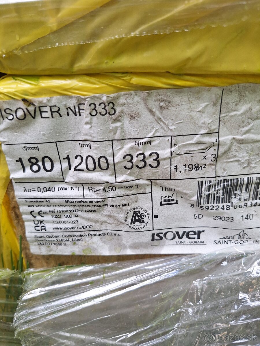 Predám fasadnu izolaciu ISOVER NF333