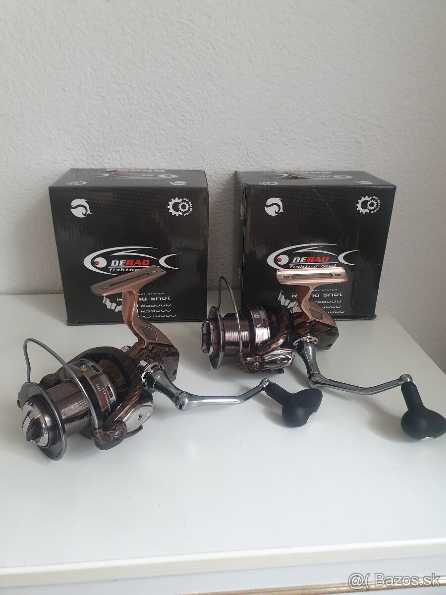 Predam 2 nove navijaky DEBAO,cievka 1000,2 ks-70 eur