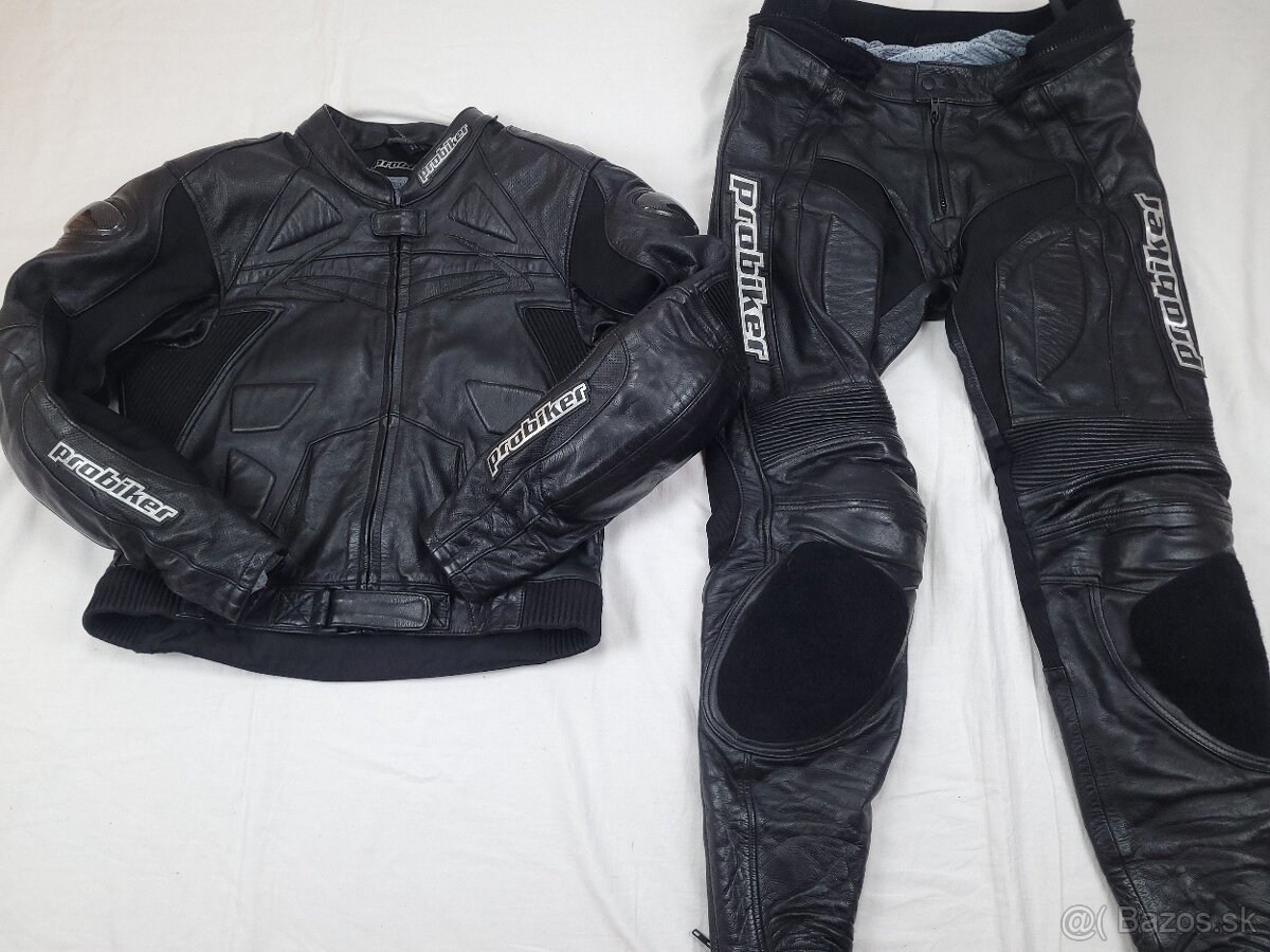 Probiker PRX Black kožená pánska moto kombinéza 56 2XL