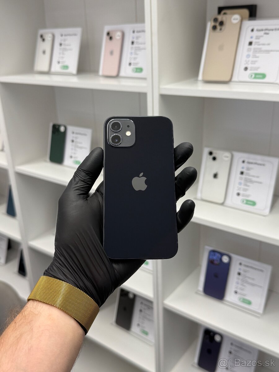 ZÁRUKA 2 ROKY / Apple iPhone 12 64GB Black, 100% ZDRAVIE