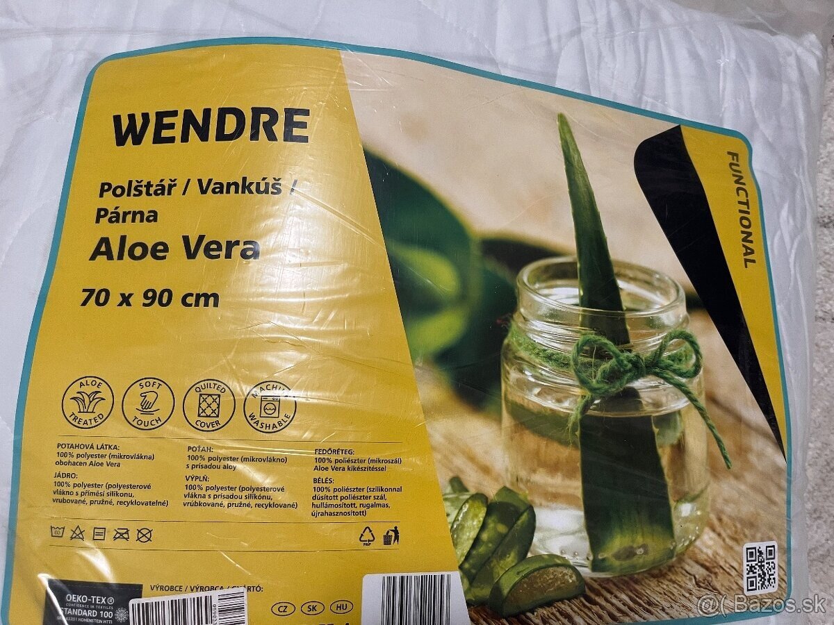 AloeVera VANKÚŠ 70x90 cm (nový a originálne zabalený)