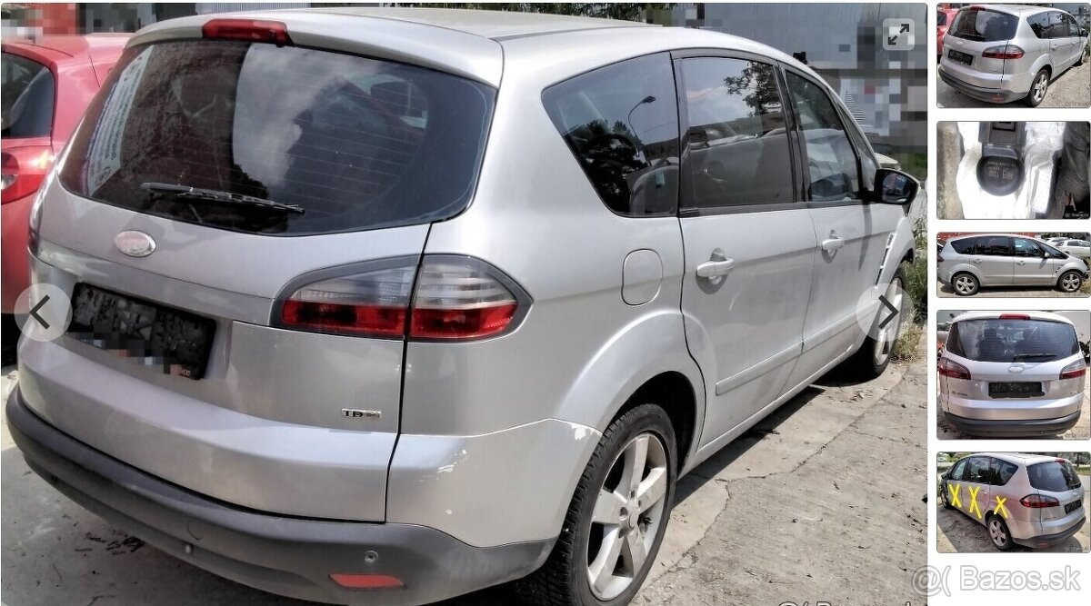 FORD S-Max 1.8 TDCI 2008 predám DVERE, MOTOR, 4M5Q-9F593-AD
