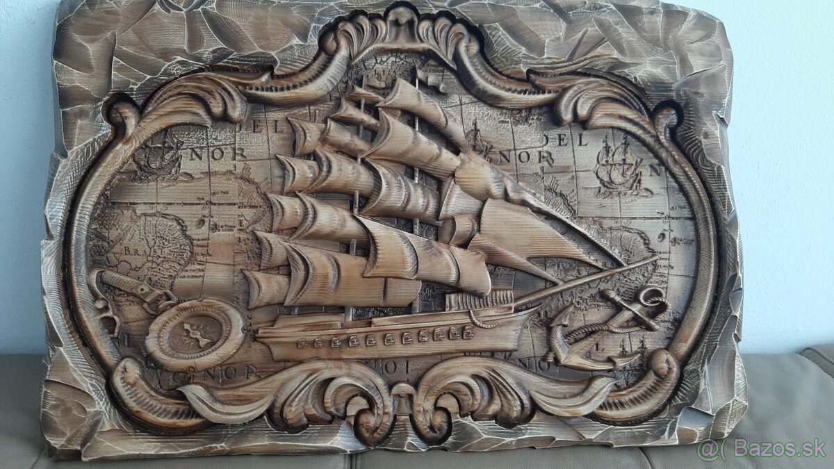 Drevený obraz 50×74cm,hr.4cm
