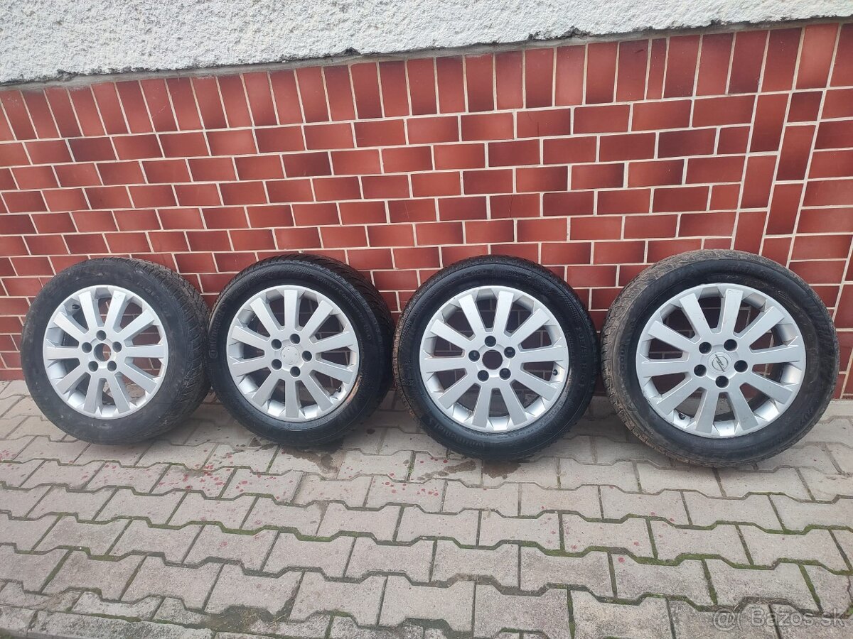 ALU disky R16 5x110 OPEL Zafira B + Zimné pneu