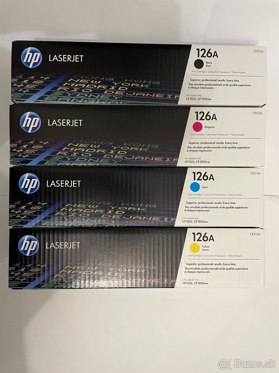 Toner HP CE311A, CE310A, CE312A, CE313A (126A)