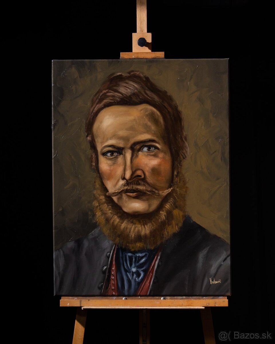 Portrét Ľudovít Štúr - tradičná olejomaľba