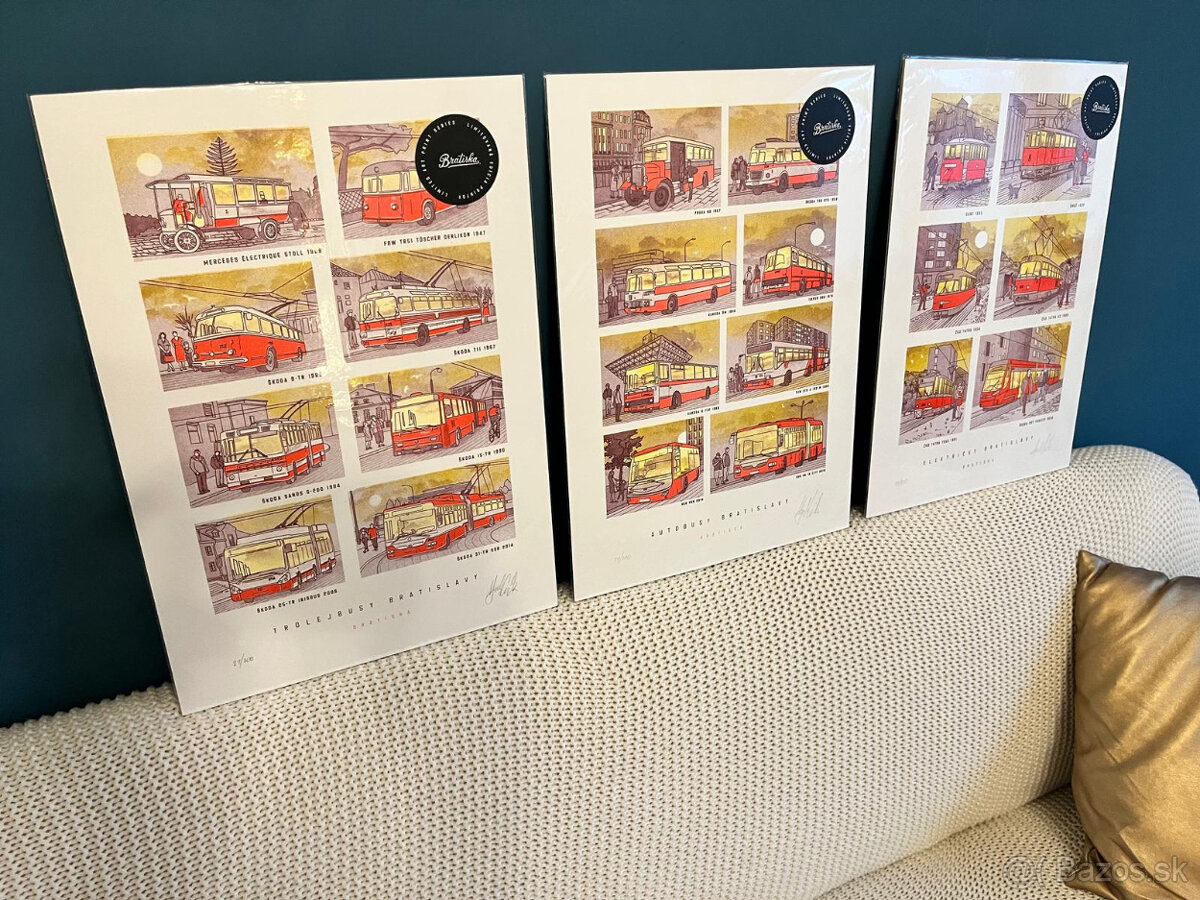 Kolekcia Bratiska printov (Autobusy, Elektricky, Trolejbusy)