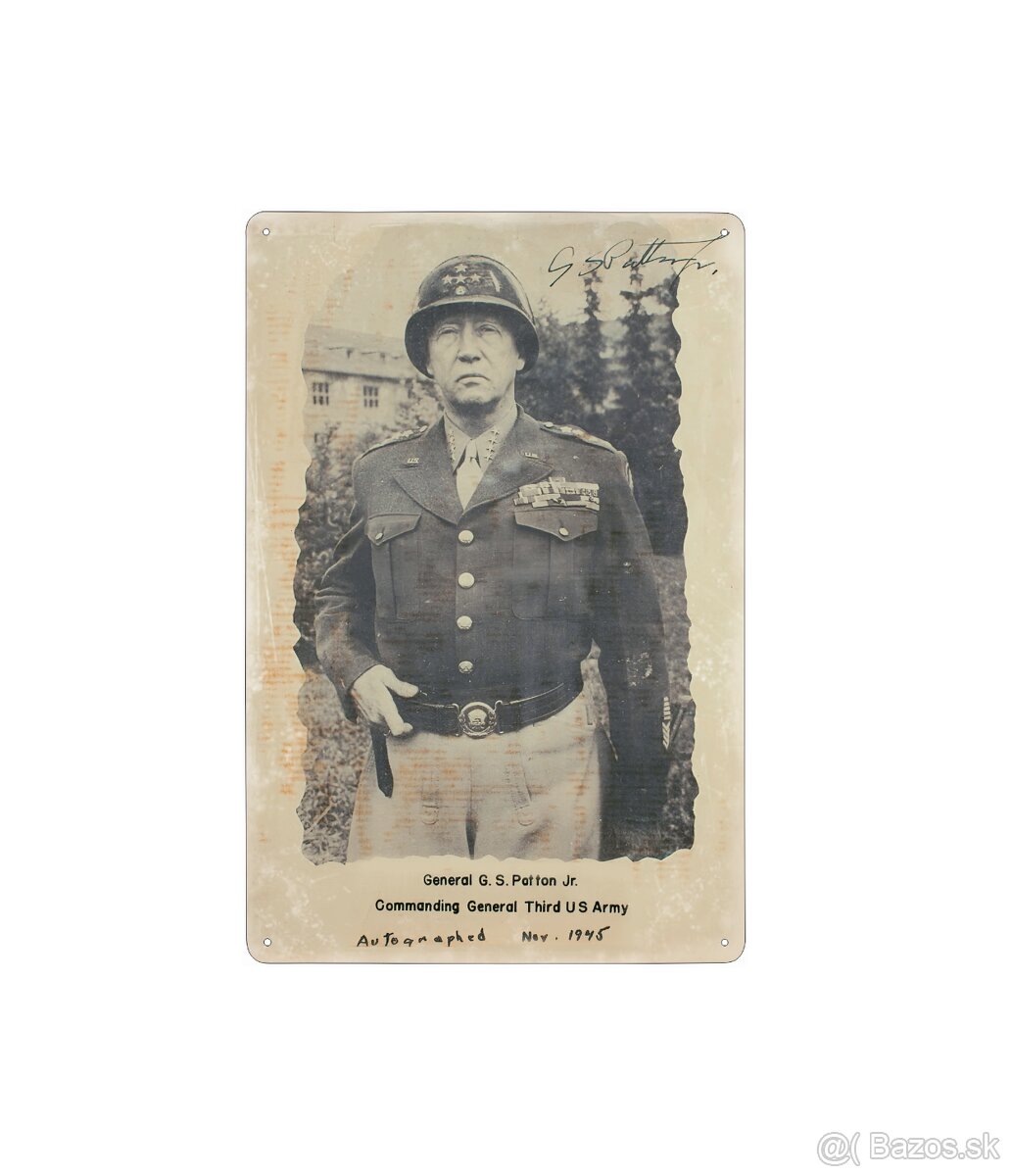plechová cedule - George S. Patton