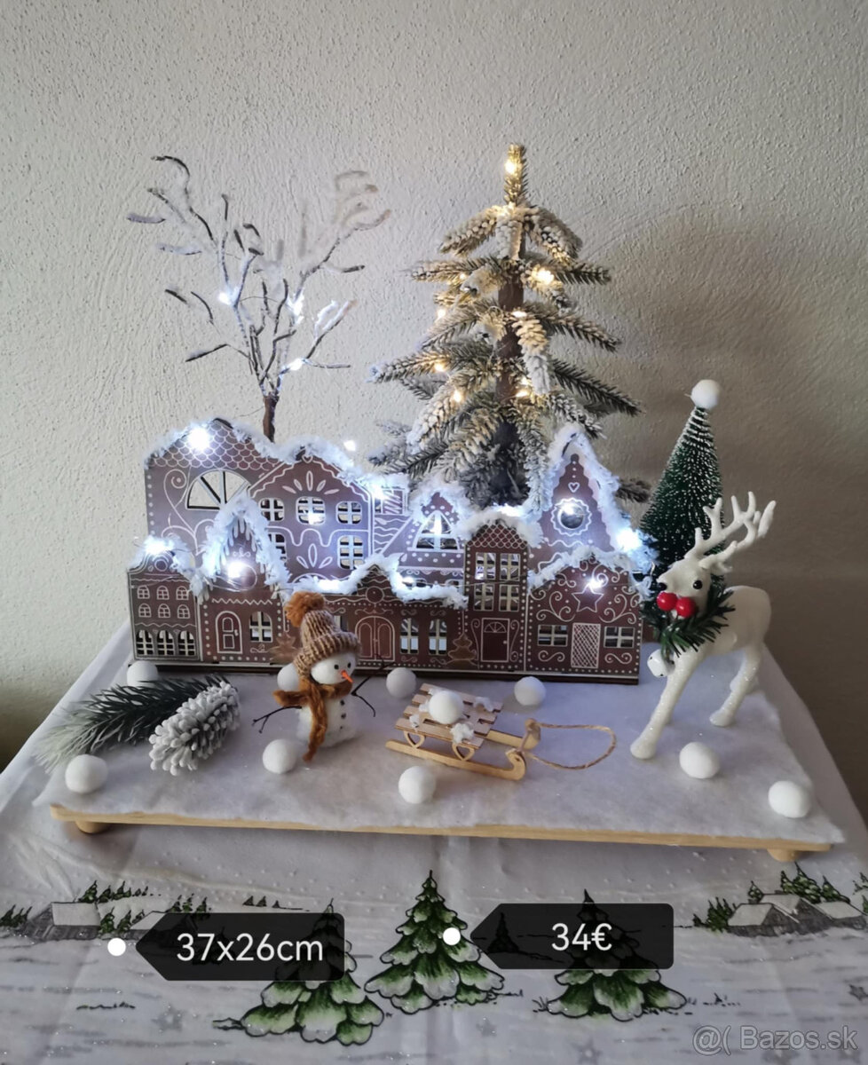 Dekorácie na stôl ,komodu, Vianoce