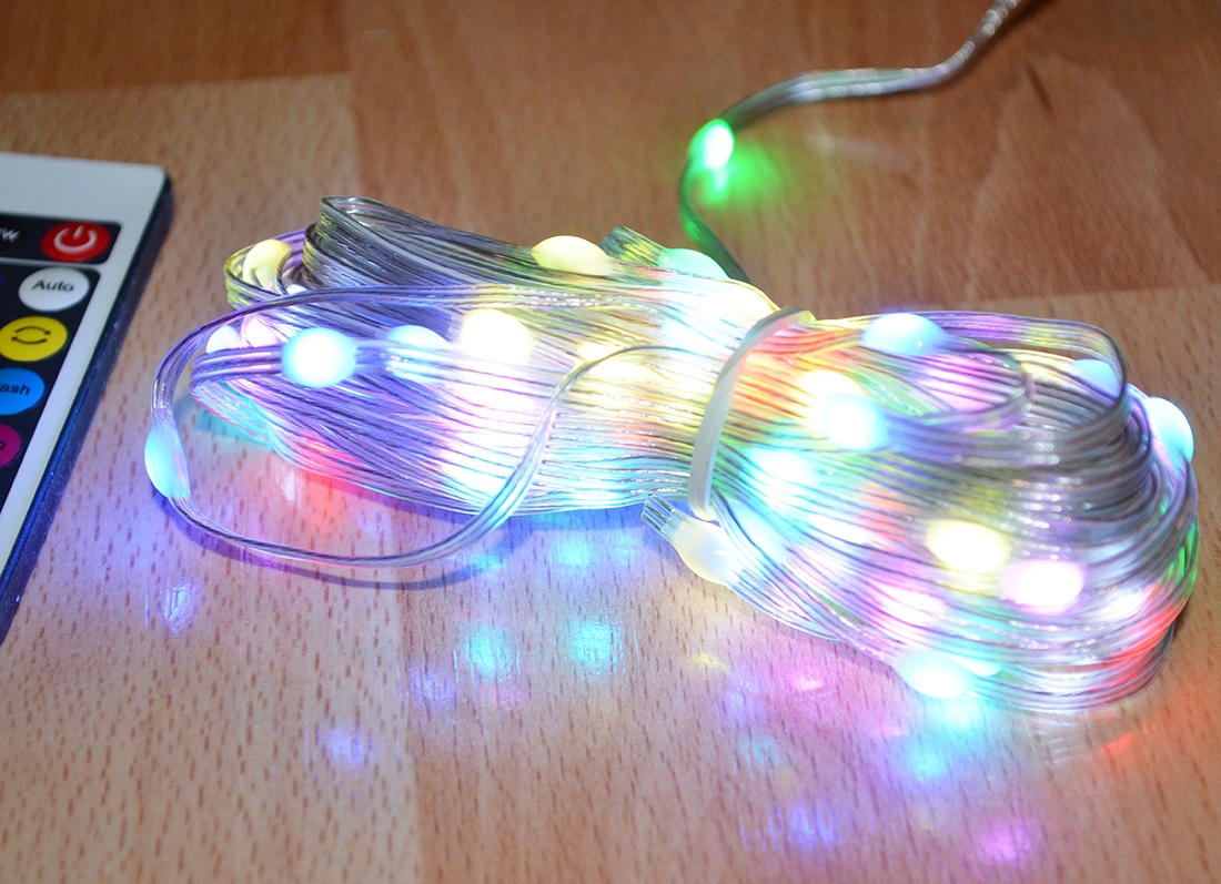 Vianocna Smart retaz 100 LED RGB 10m