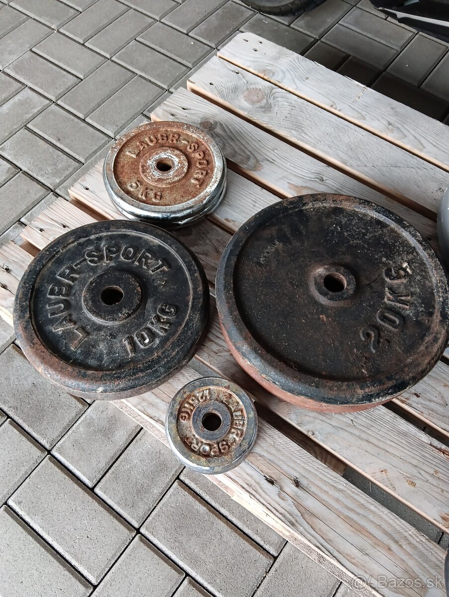 Kotúče, závažia , ez tyč, tyč