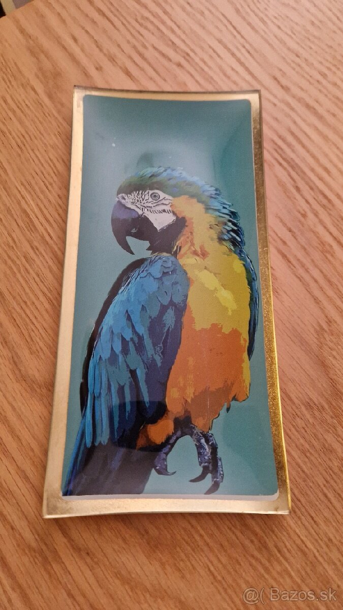 Dekoračný tanier/miska „Parrot”, 10 x 21 x 1 cm