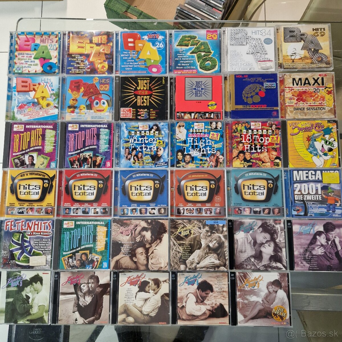 CD-čka...BRAVO HITS,JUST THE BEST,THE DOME,INTERNATIONAL TOP