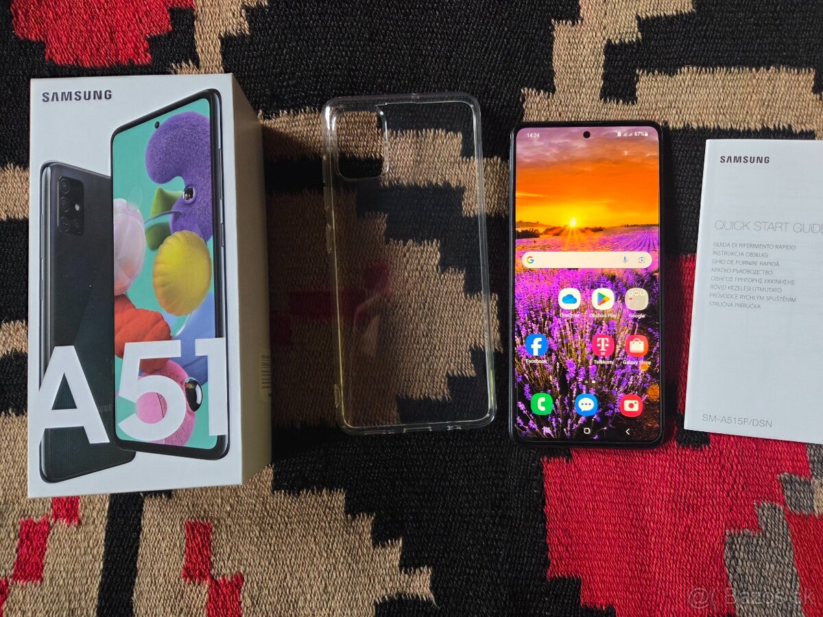 Samsung A51 dual sim čierny v dobrom stave plne funkčný má z