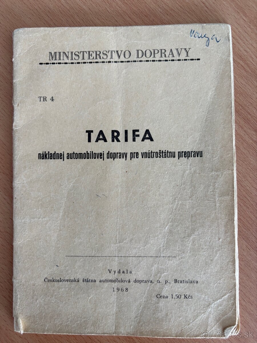 Tarifa nakladnej automobilovej dopravy
